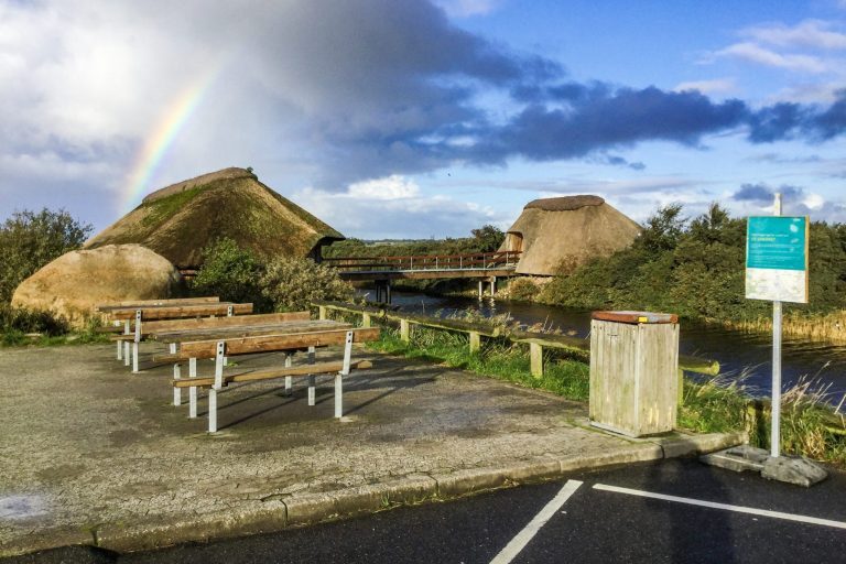 Sateenkaari ja lintujebongauspaikka Tanskassa.