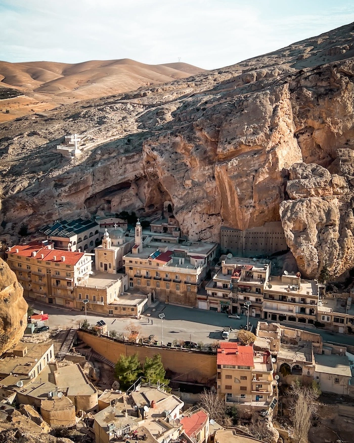 Maaloulan kylän keskustaa Syyriassa.