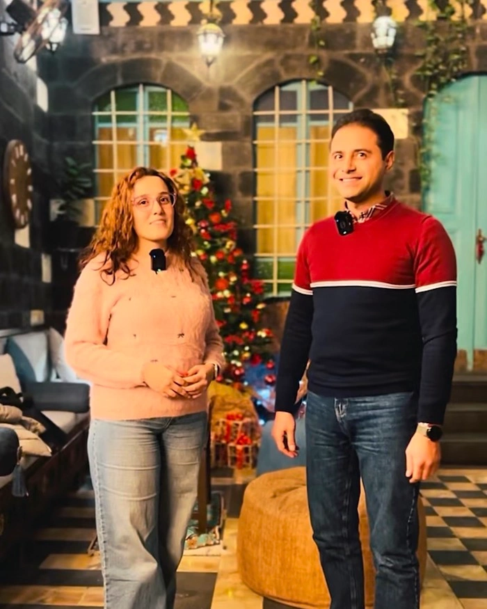 Syyrialainen matkanjärjestäjäpariskunta hotelli Via Rectassa, Damaskoksessa.