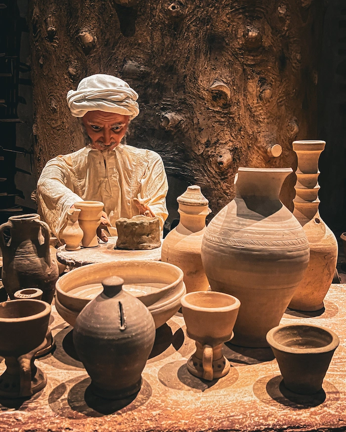 Savenvalajaa esittävä diorama Bahrainin kansallismuseossa.
