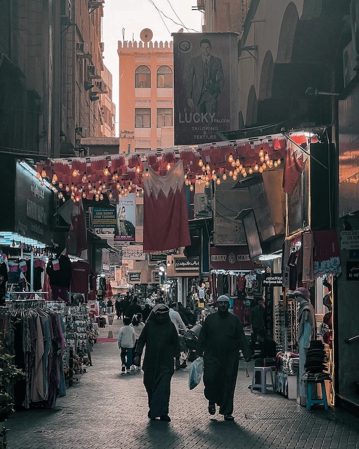 Manama Cityn soukin eli markkina-alueen katukuvaa.